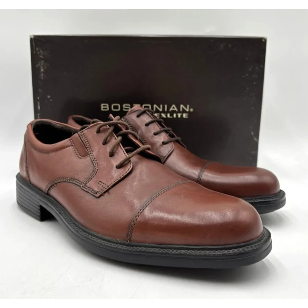 Bostonian BARDWELL LIMIT Men's NEW Leather Oxford Shoes Brown Multiple Sizes